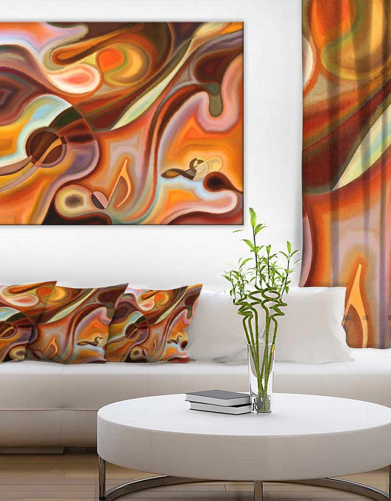 DesignQ Music Dreams - Abstract Canvas Art Print