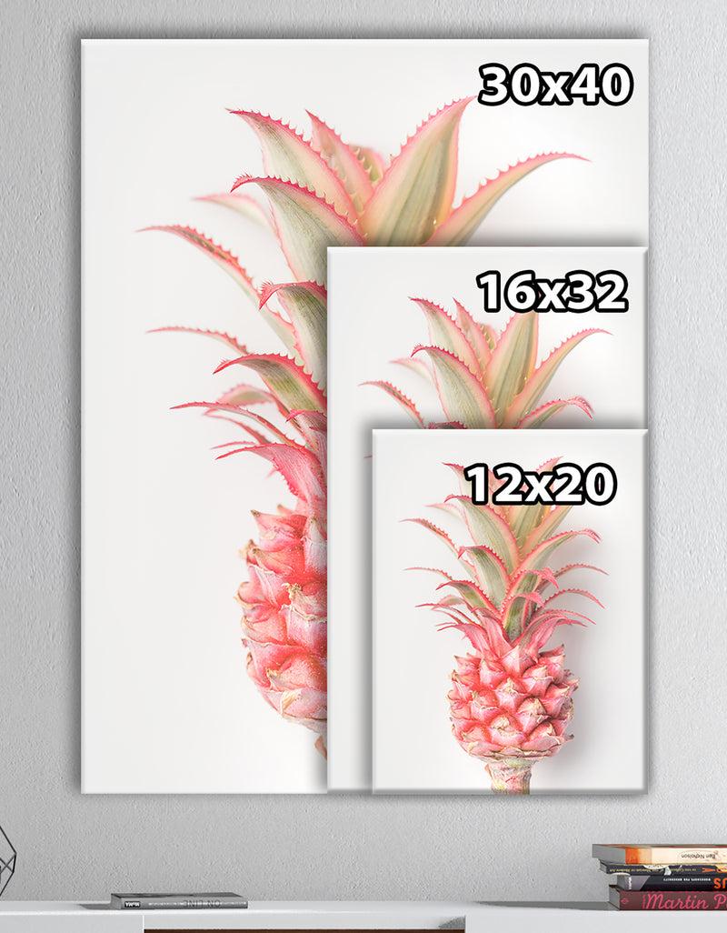 DesignQ Pineapple - Tropical Canvas Wall Art