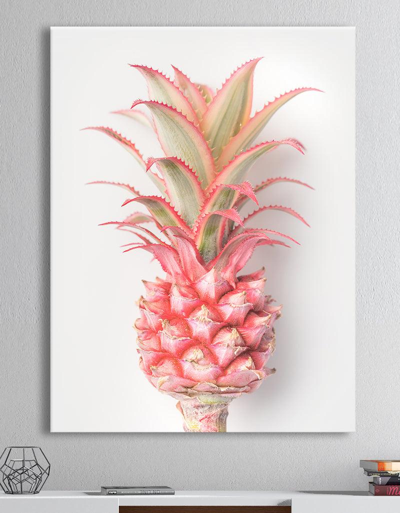 DesignQ Pineapple - Tropical Canvas Wall Art