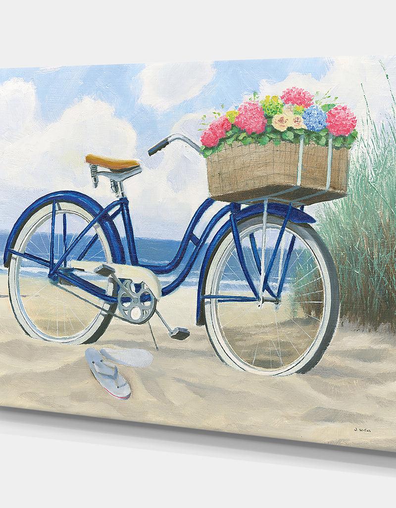 DesignQ RW Beach Time II - Cottage Canvas Wall Art