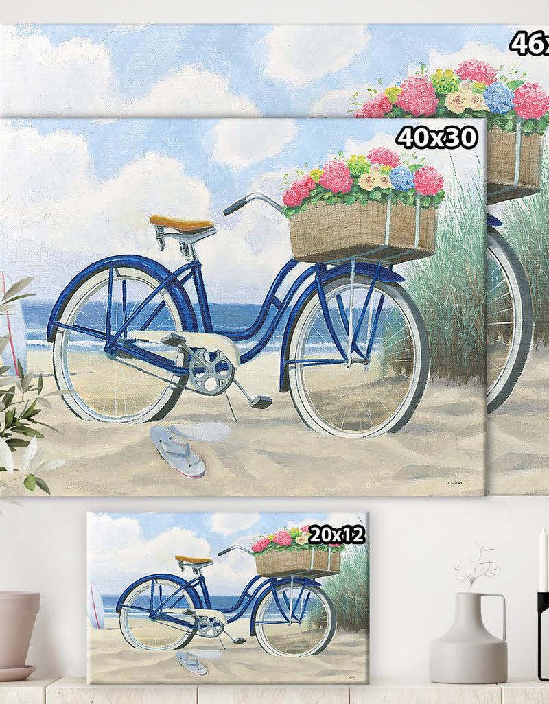 DesignQ RW Beach Time II - Cottage Canvas Wall Art