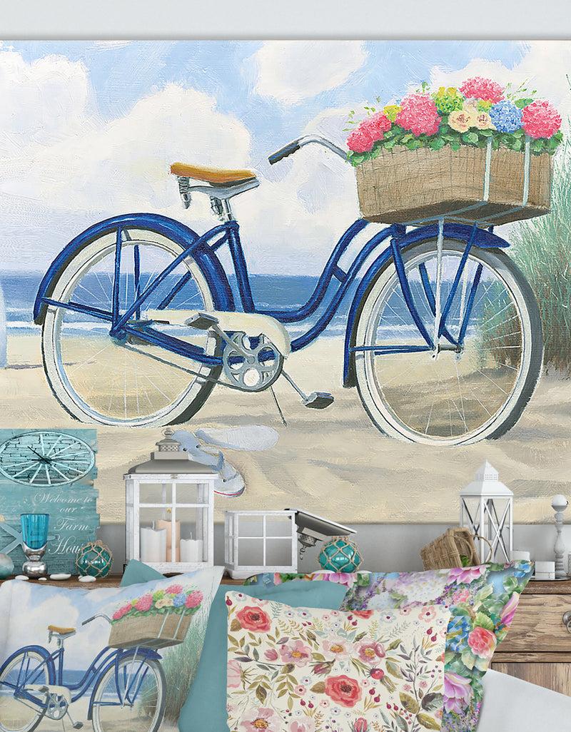 DesignQ RW Beach Time II - Cottage Canvas Wall Art