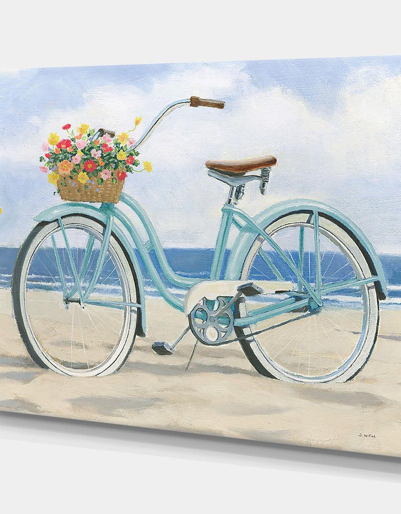 DesignQ RW Beach Time III - Cottage Canvas Wall Art