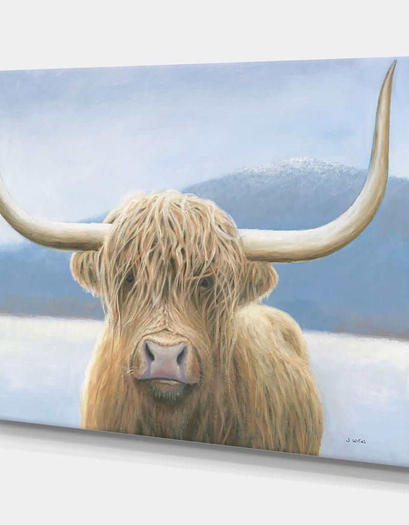 DesignQ RW Highland Cow - Cottage Canvas Wall Art