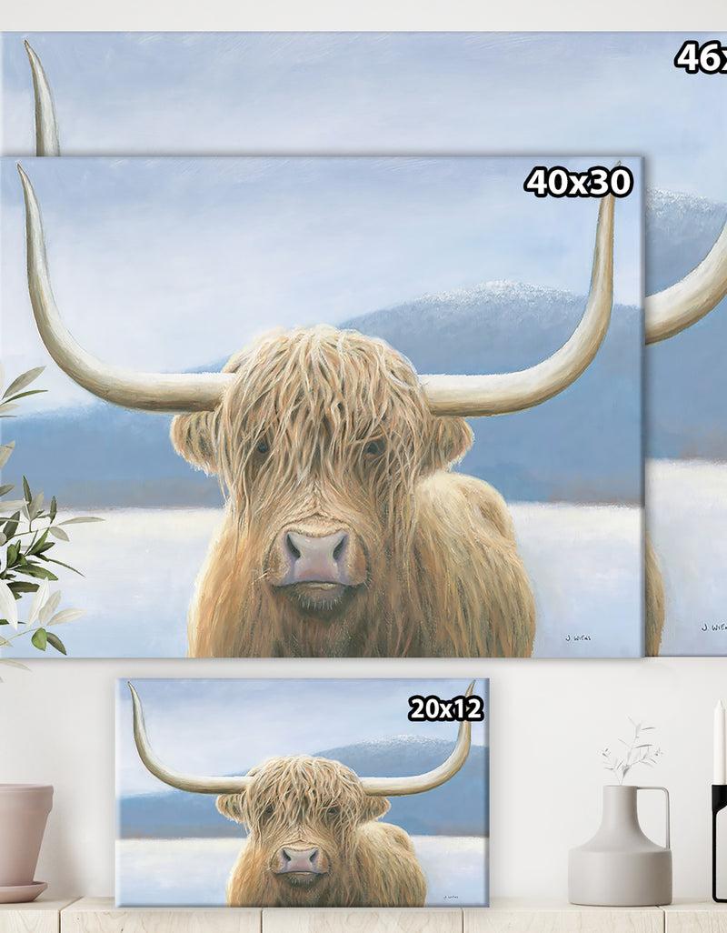 DesignQ RW Highland Cow - Cottage Canvas Wall Art