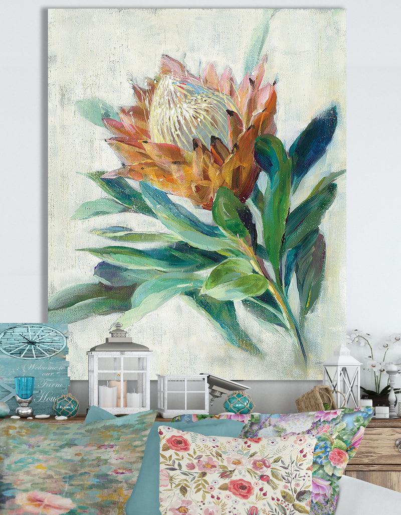 DesignQ RW Protea - Cottage Canvas Wall Art