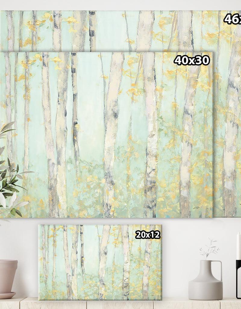 DesignQ RW Spring Birches - Cottage Canvas Wall Art