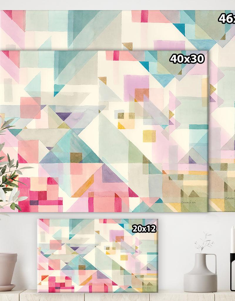 DesignQ RW Try Angles I - Modern Canvas Wall Art