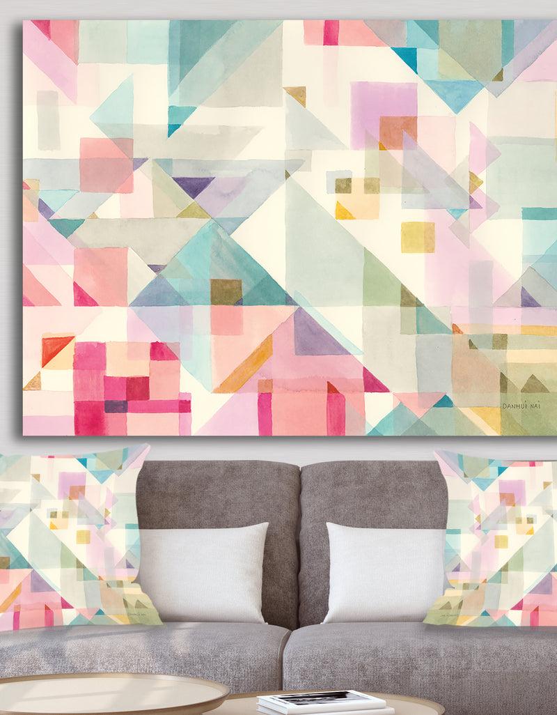 DesignQ RW Try Angles I - Modern Canvas Wall Art