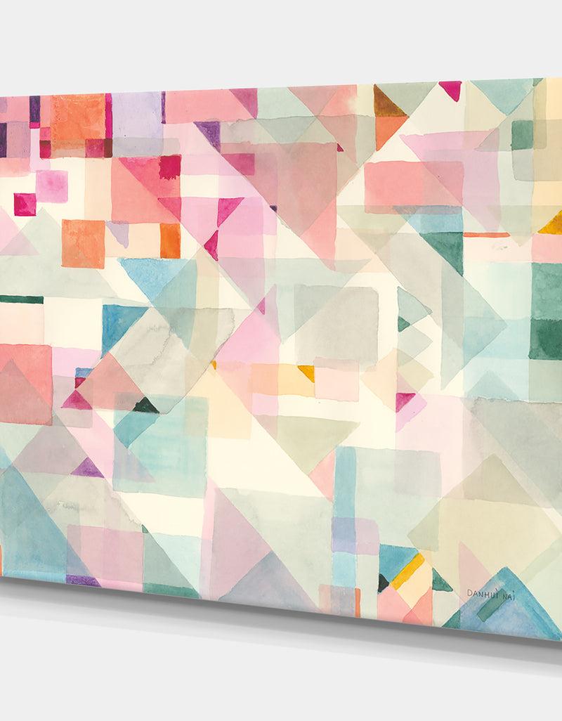 DesignQ RW Try Angles II - Modern Canvas Wall Art