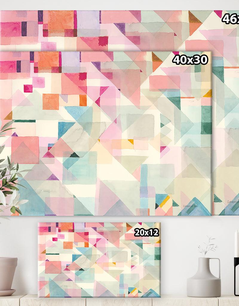 DesignQ RW Try Angles II - Modern Canvas Wall Art