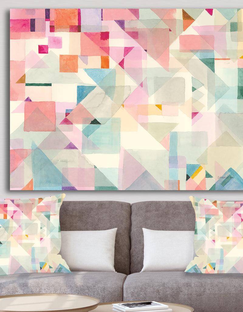 DesignQ RW Try Angles II - Modern Canvas Wall Art