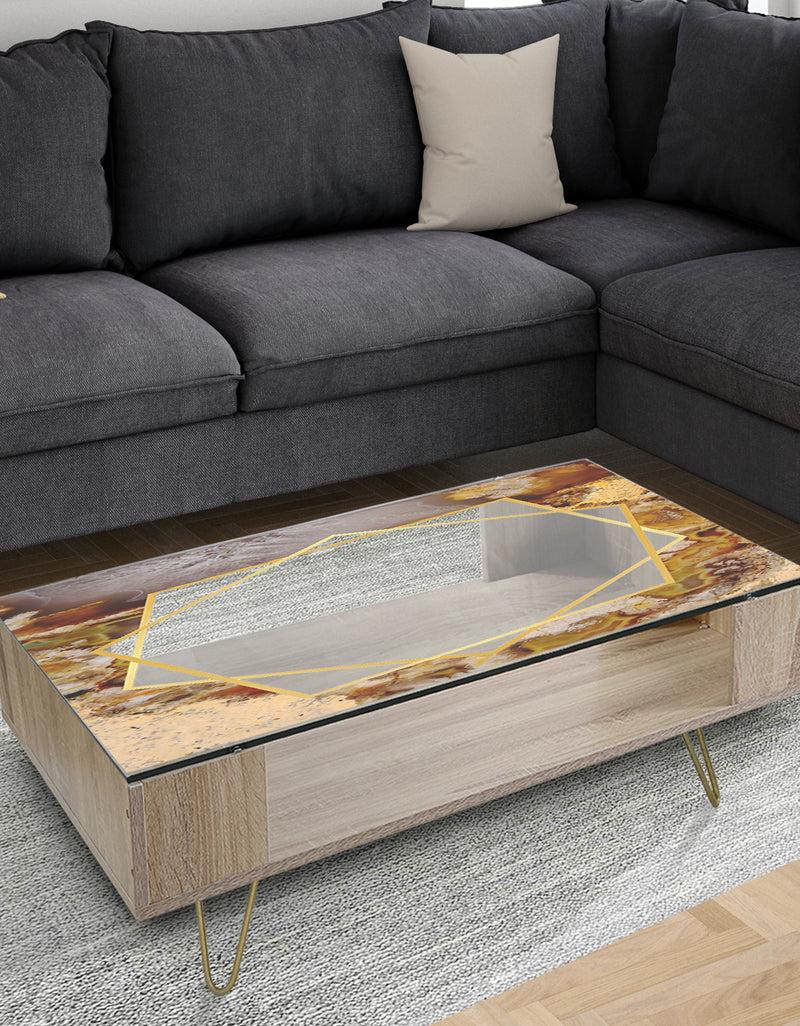 DesignQ Sand Close Up - Glam Coffee Table