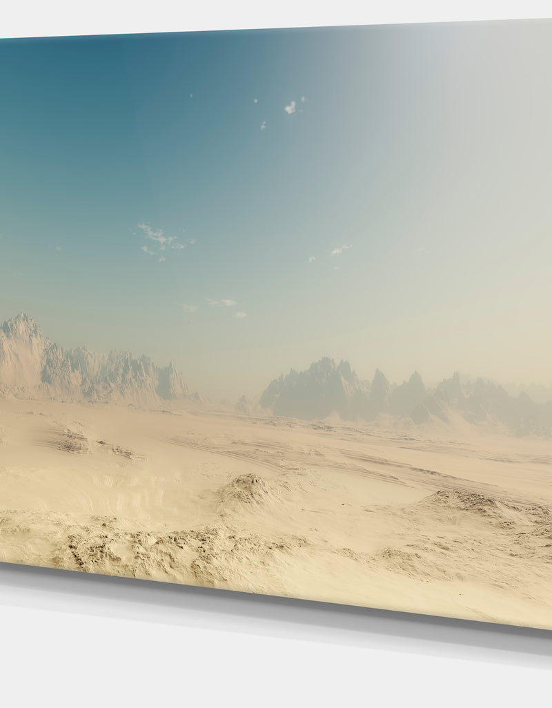 DesignQ Sandy Dessert - Landscape Photo Canvas Print