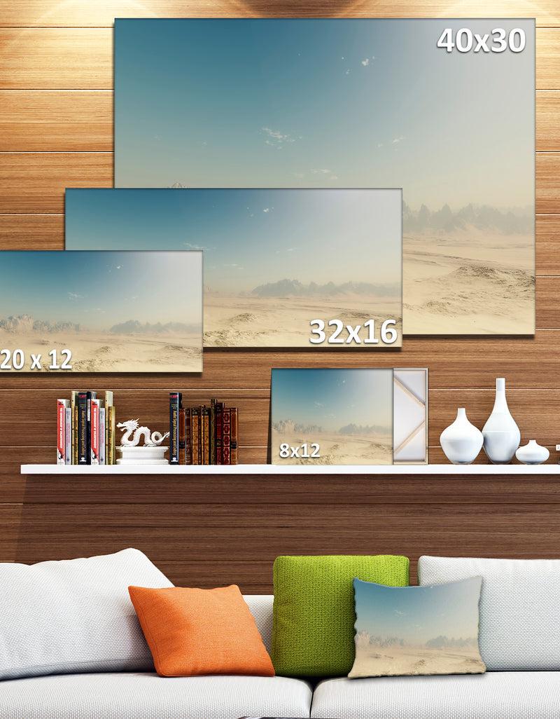 DesignQ Sandy Dessert - Landscape Photo Canvas Print