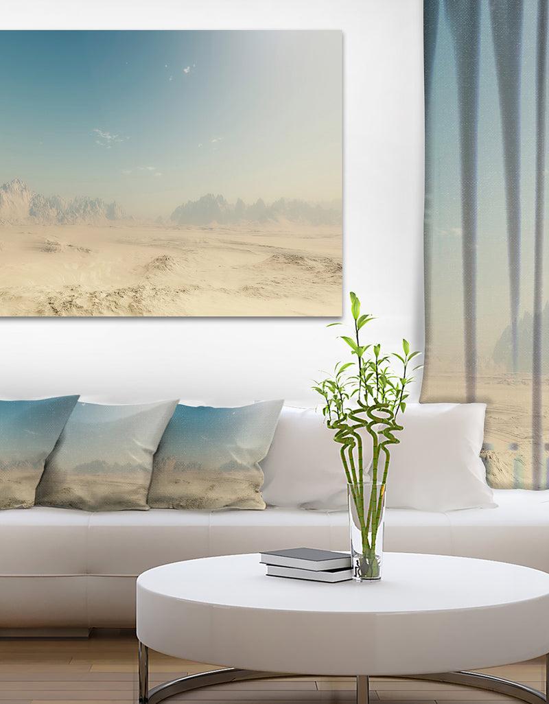DesignQ Sandy Dessert - Landscape Photo Canvas Print