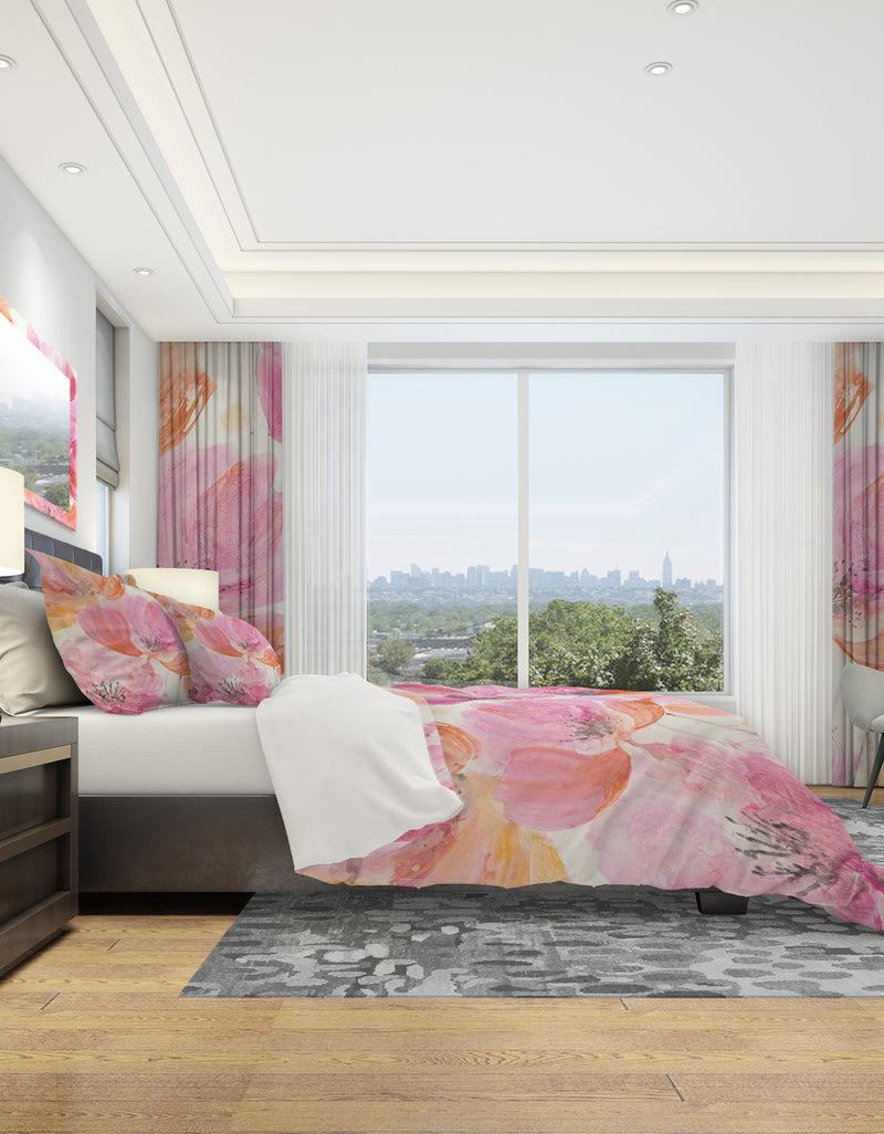 DesignQ Shabby Flower III - Shabby Duvet Cover Set