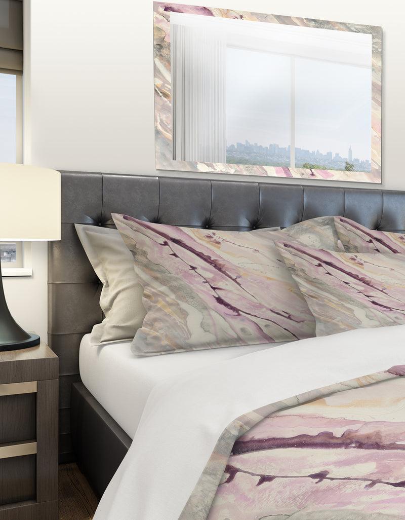 DesignQ Shaby Pink Marble - Shabby Duvet Cover Set