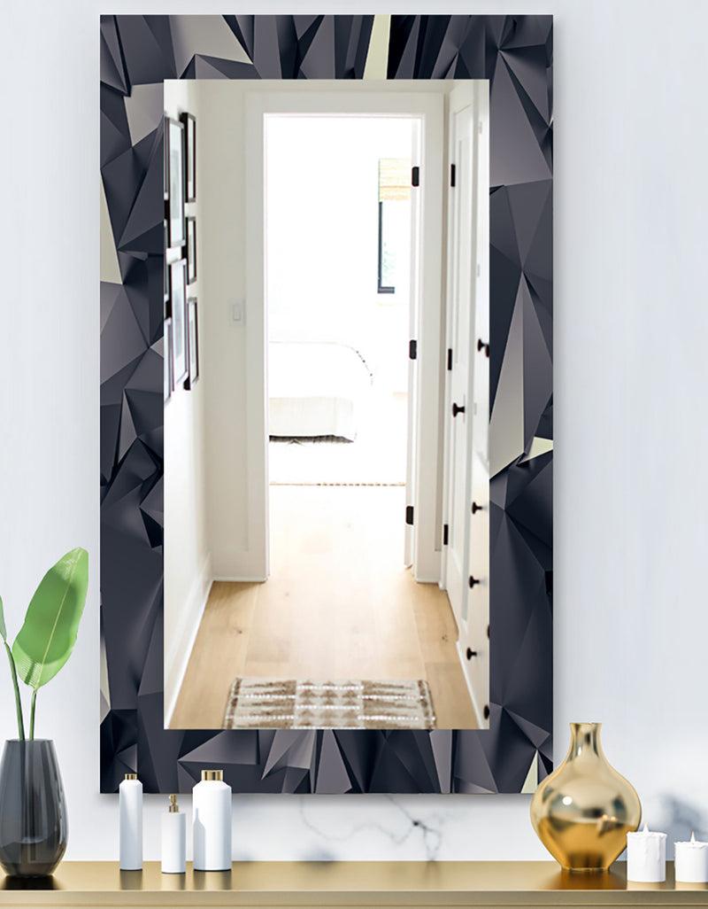 DesignQ Shades Of Black - Modern Mirror - Wall Mirror