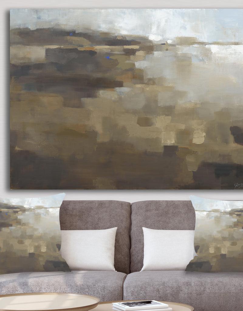 DesignQ Shades of Gray - Canvas Art Print