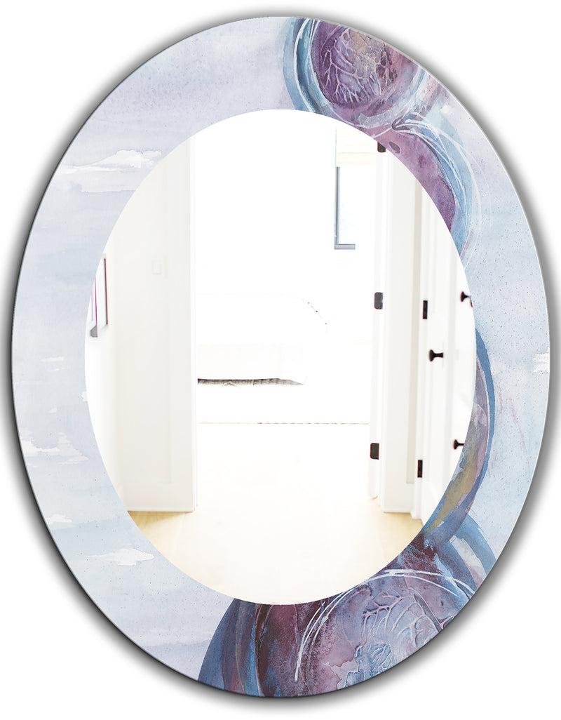 DesignQ Silver Orchid Alba Modern Bathroom Mirror