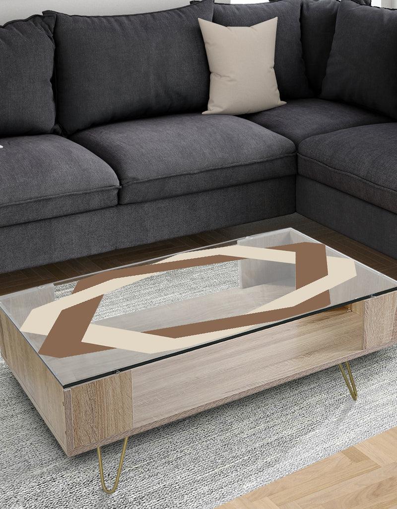 DesignQ Silver Star - Glam Coffee Table