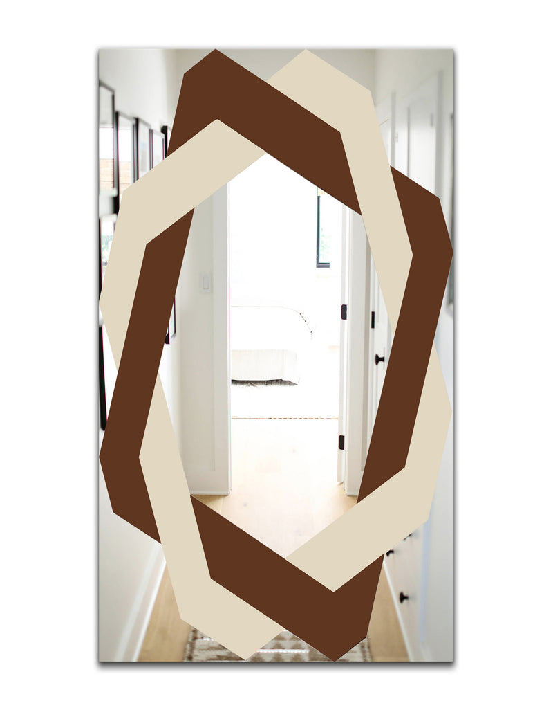 DesignQ Silver Star - Glam Mirror - Wall Mirror