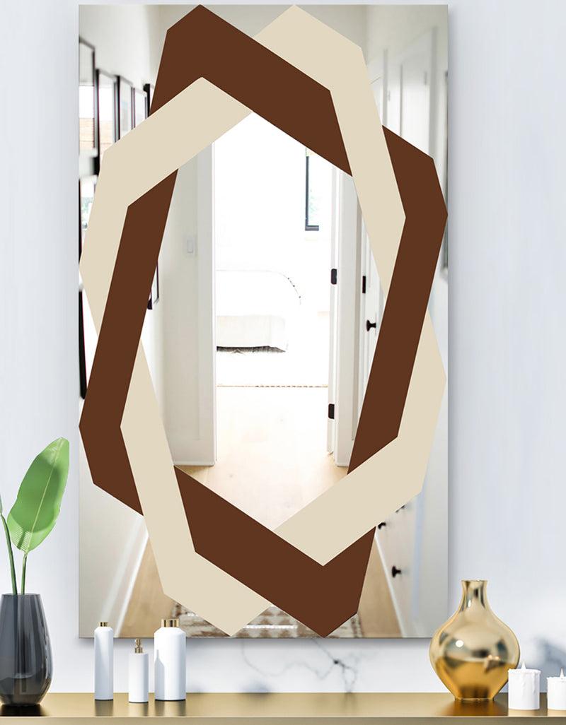 DesignQ Silver Star - Glam Mirror - Wall Mirror