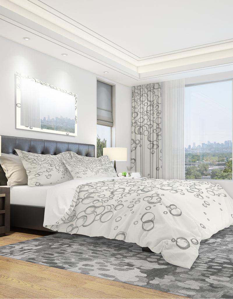 DesignQ Simple Bubbles I - Geometric Duvet Cover Set
