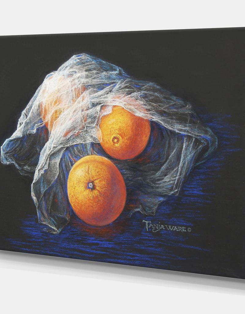 DesignQ Simply Oranges - Traditional Canvas Artwork