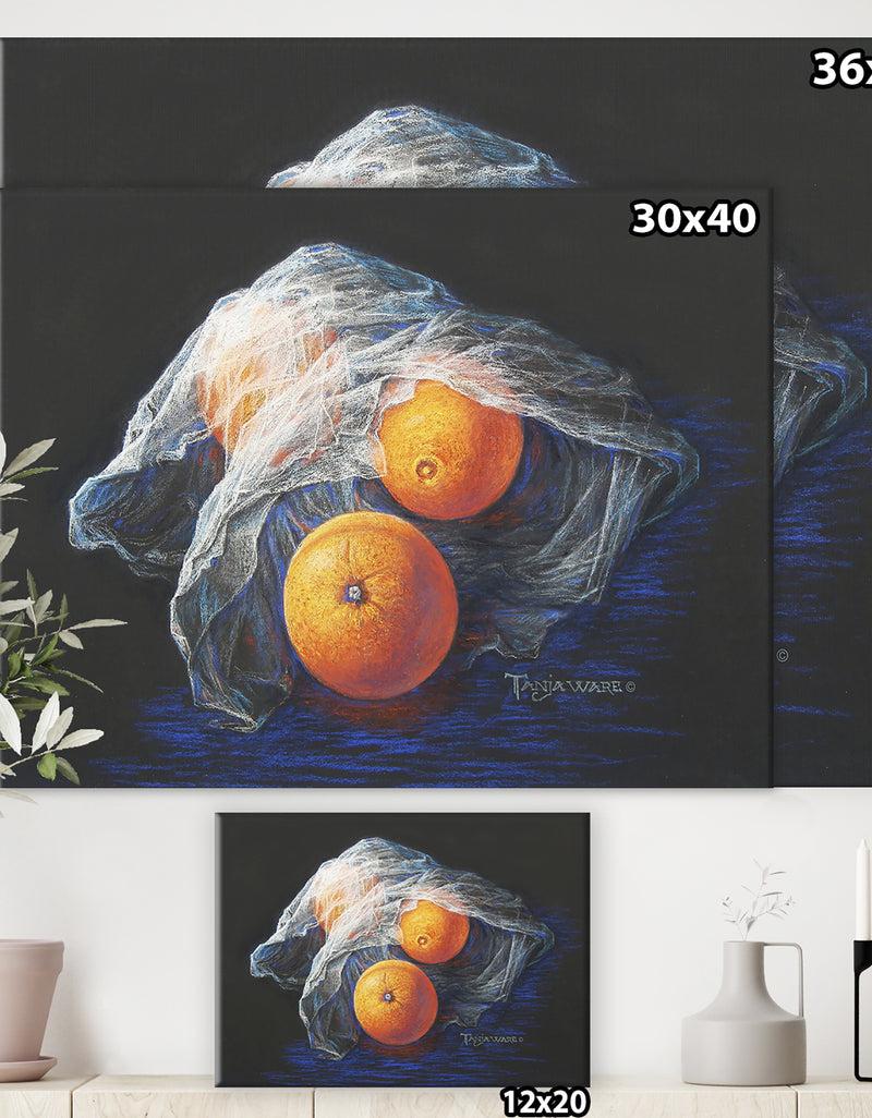 DesignQ Simply Oranges - Traditional Canvas Artwork
