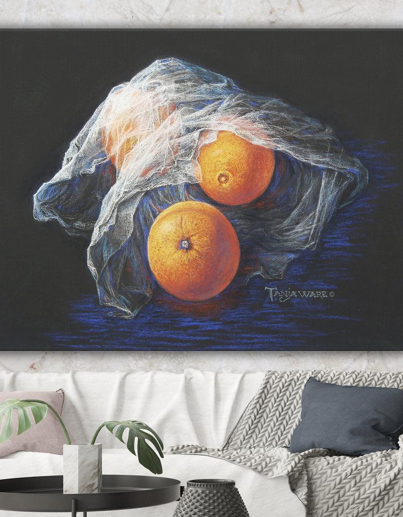 DesignQ Simply Oranges - Traditional Canvas Artwork