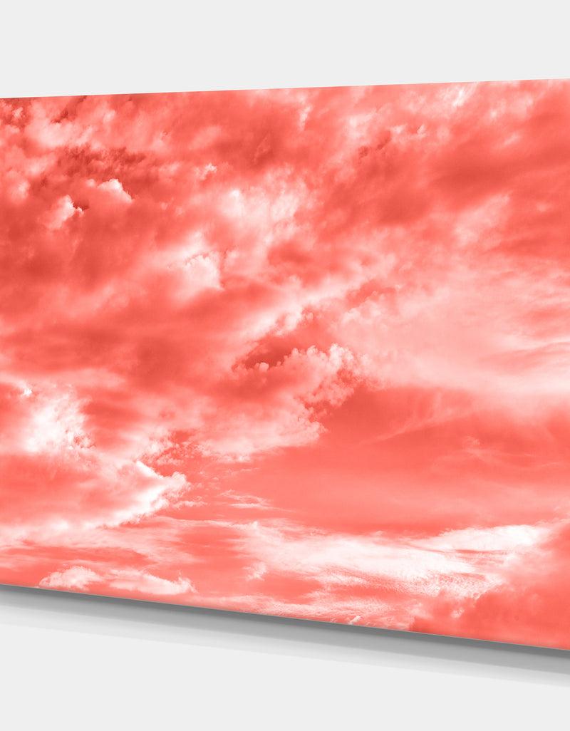 DesignQ Sky With Clouds - Modern Canvas Wall Art