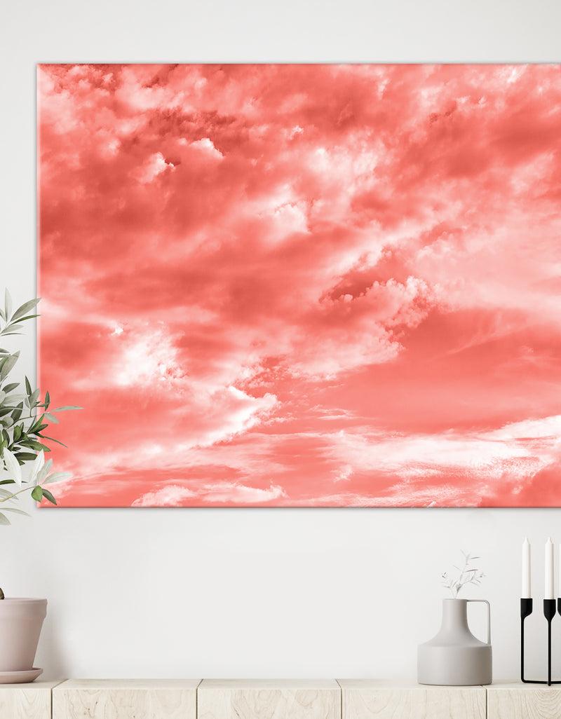 DesignQ Sky with clouds - Modern Canvas Wall Art