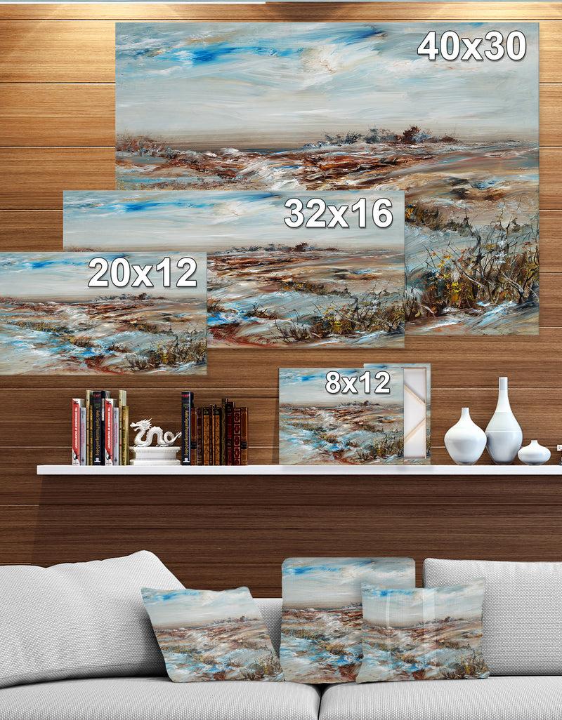 DesignQ Snowy Landscape Canvas Artwork