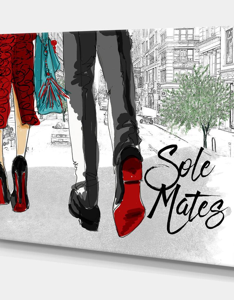 DesignQ Sole Mates - Fashion Canvas Art Print