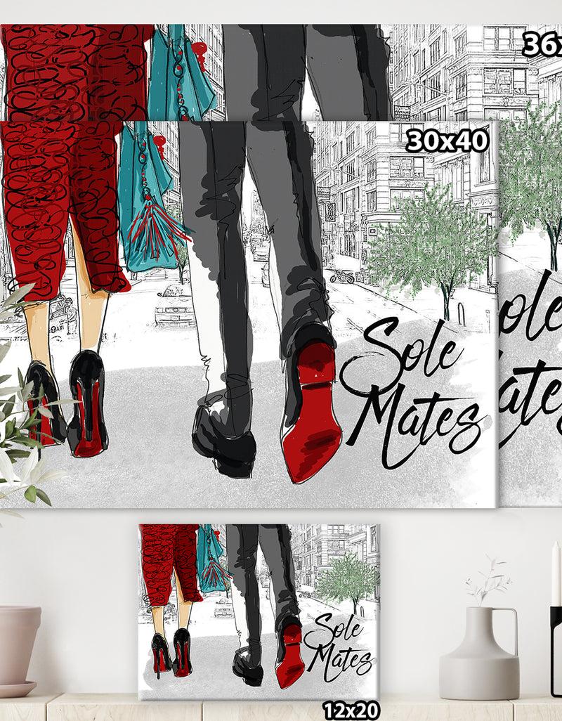 DesignQ Sole Mates - Fashion Canvas Art Print