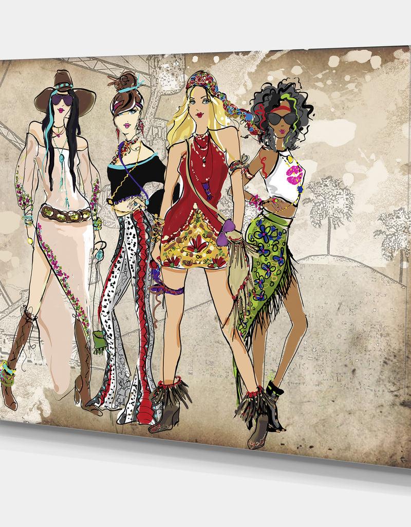 DesignQ Squad Goals - Fashion Canvas Art Print