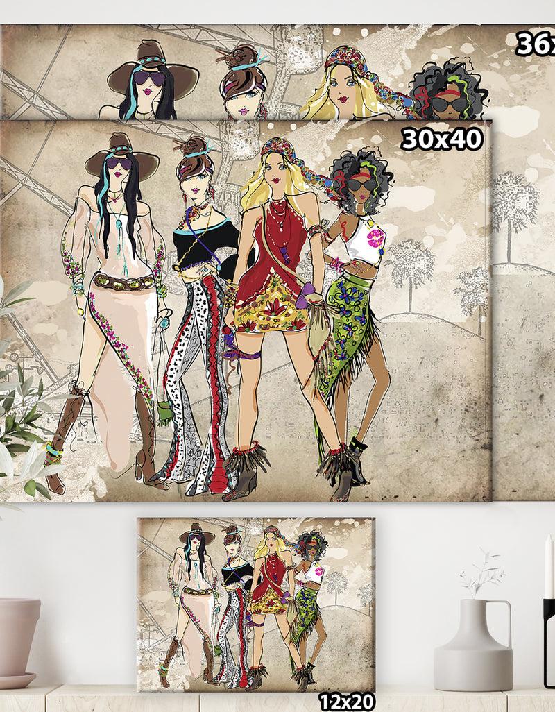 DesignQ Squad Goals - Fashion Canvas Art Print