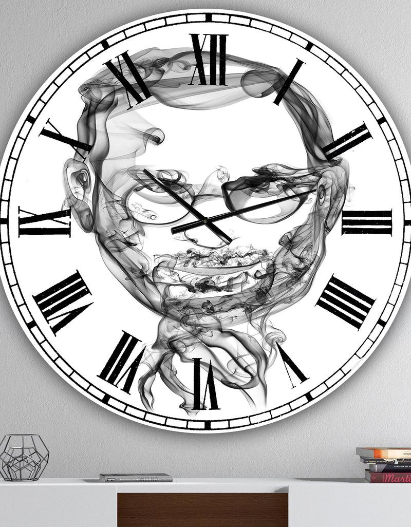 DesignQ Steve Jobs - Oversized Modern Wall Clock