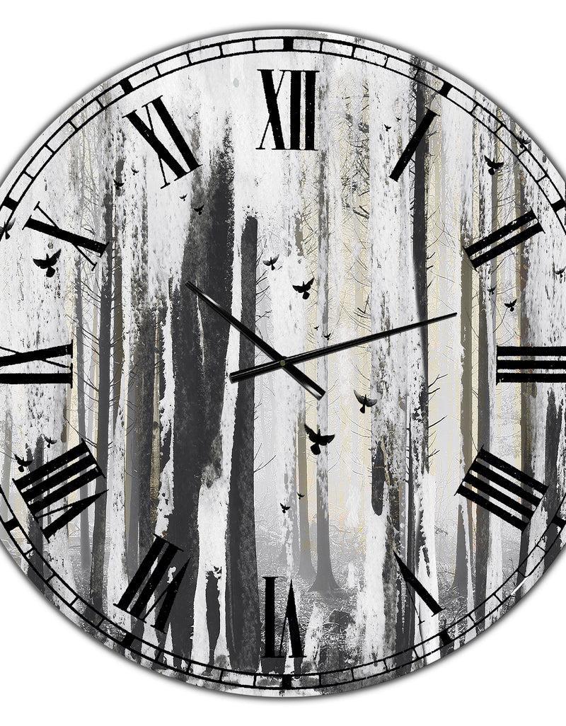 DesignQ Strange World - Oversized Cottage Wall Clock