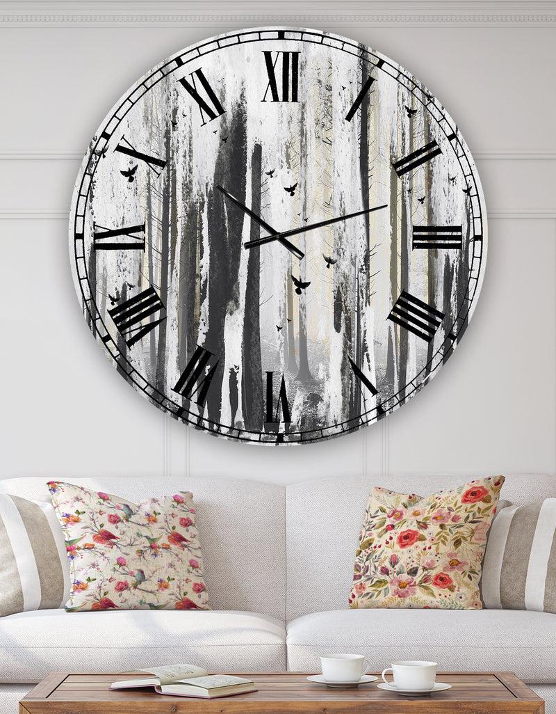 DesignQ Strange World - Oversized Cottage Wall Clock
