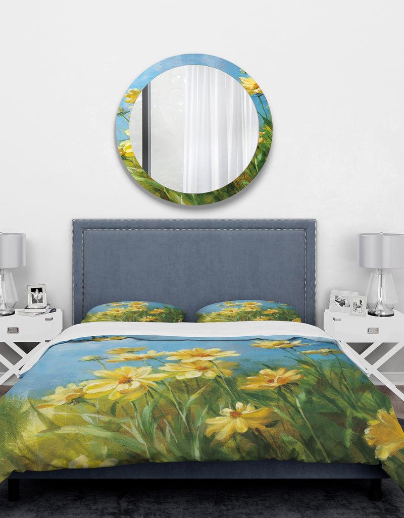 DesignQ Summer Field I - Traditional Duvet Cover Set