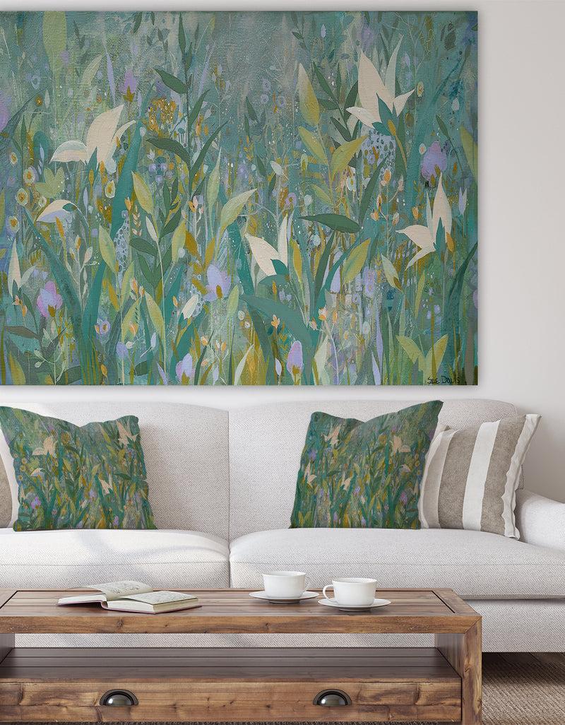 DesignQ Summer Whispers - Cottage Canvas Art Print