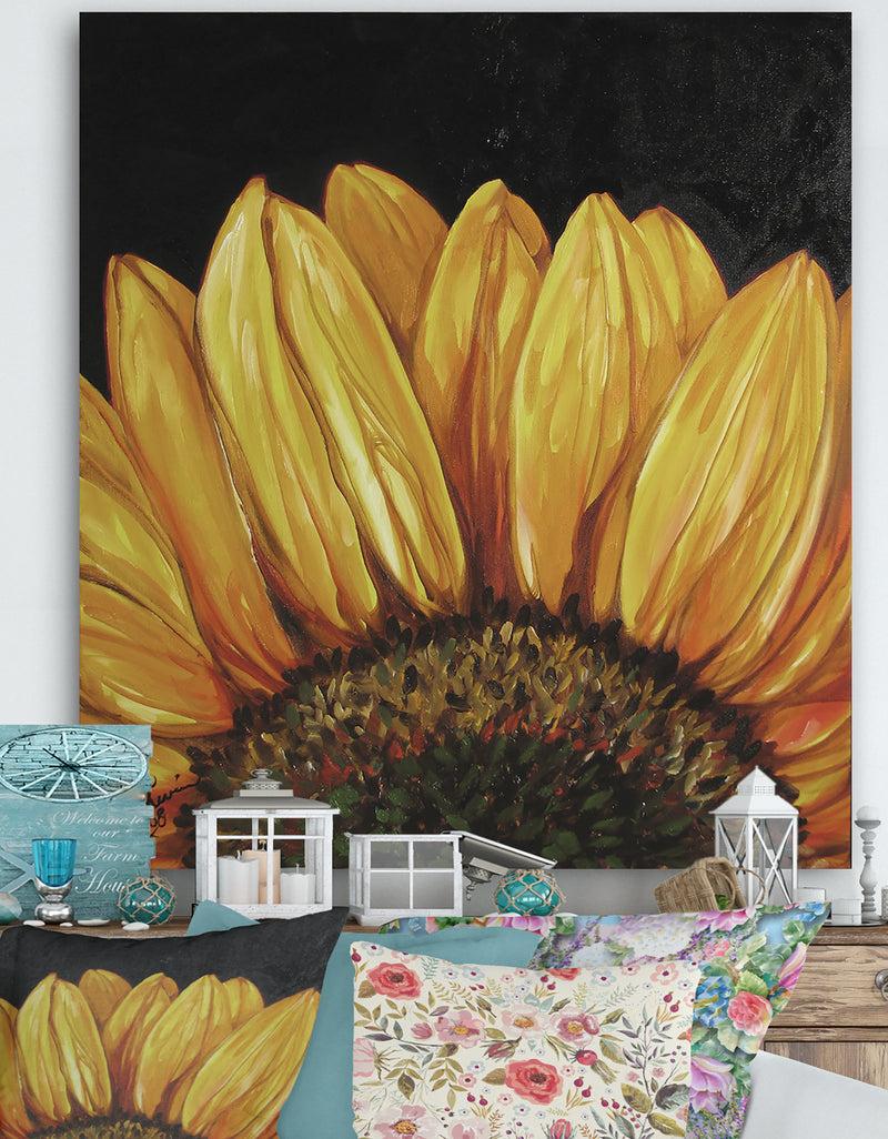 DesignQ Sunflower Sunflower - Cottage Canvas Artwork