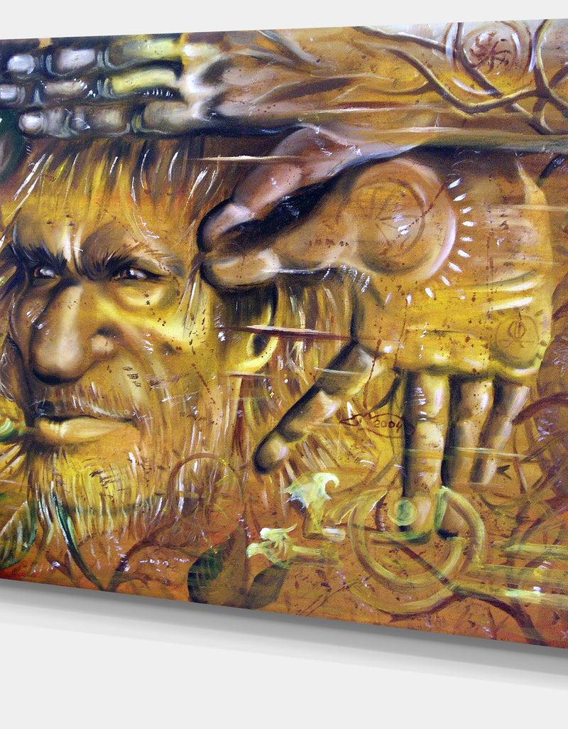 DesignQ Sylvan - Portrait Digital Art Canvas Print