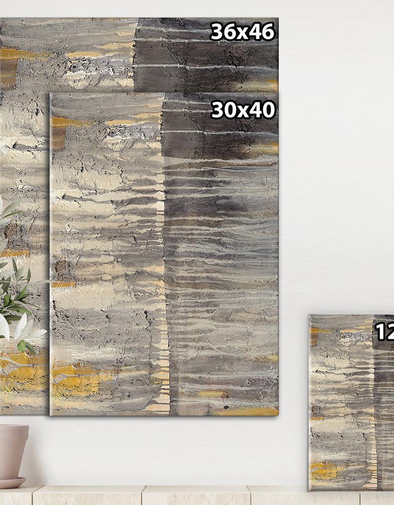 DesignQ Tectonic II - Modern Canvas Wall Art