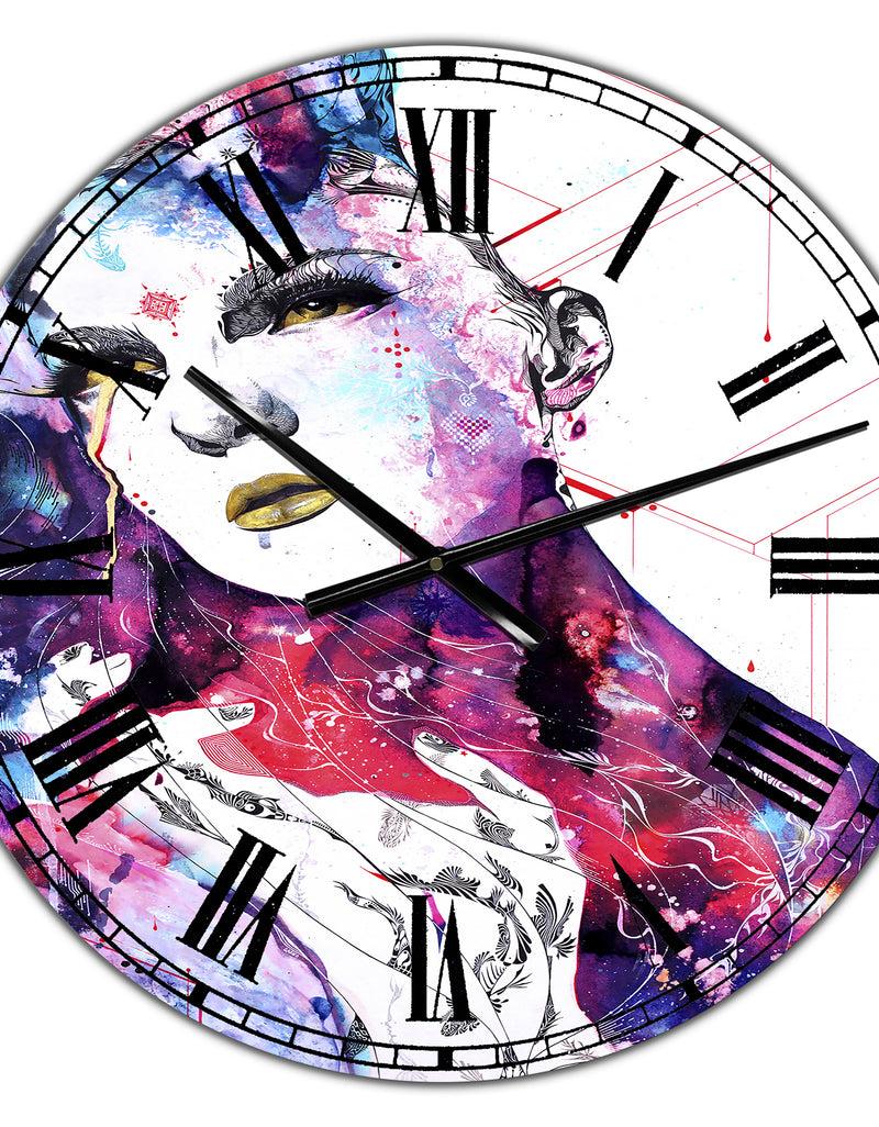 DesignQ The FlowIn Us - Large Modern Wall Clock