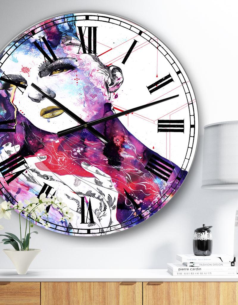 DesignQ The FlowIn Us - Large Modern Wall Clock