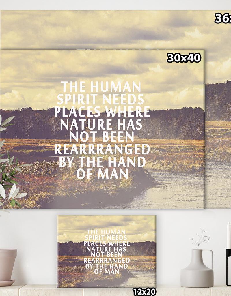 DesignQ The Human Spirit - Cottage Canvas Art Print